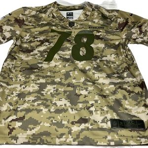 Pittsburgh Steelers salute to service Villanueva jersey size XL